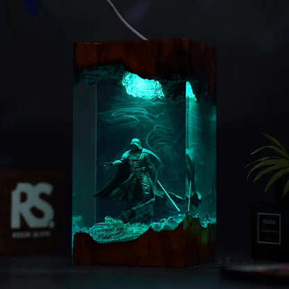 Darth vader resin lamp