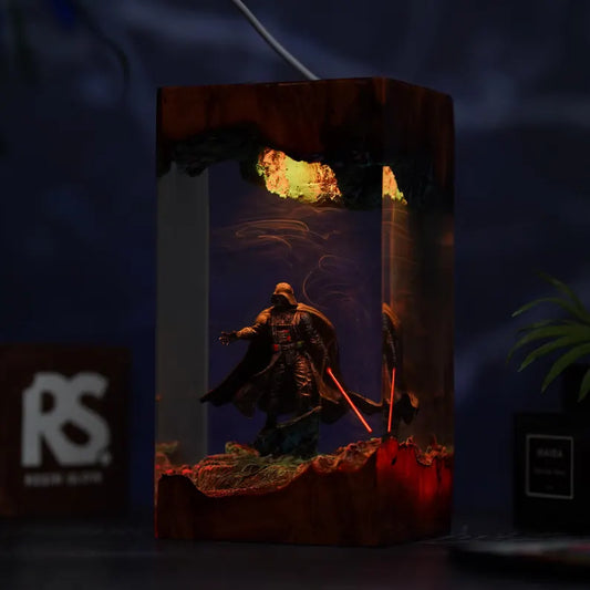 Darth vader resin lamp